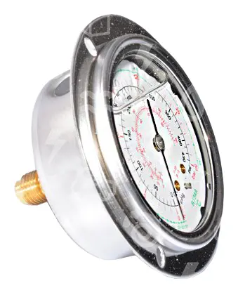 manometr vyskotlaký olejový SH, 60 mm, R134a, R22, zadní připojení